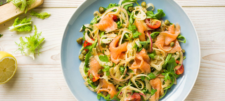 Fenchelsalat mit Räucherlachs