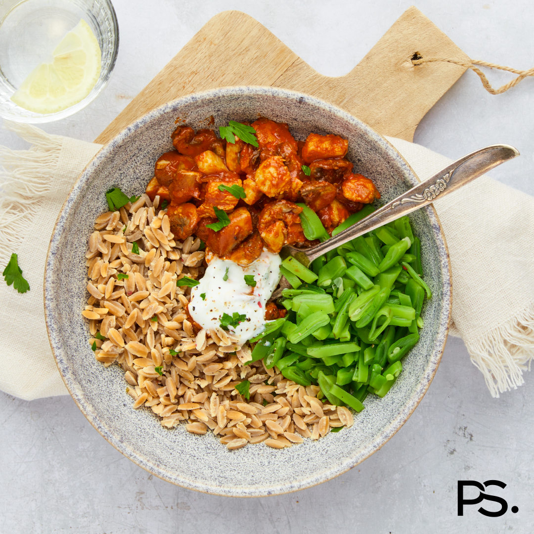 Hähnchen Tandoori mit Schnittbohnen