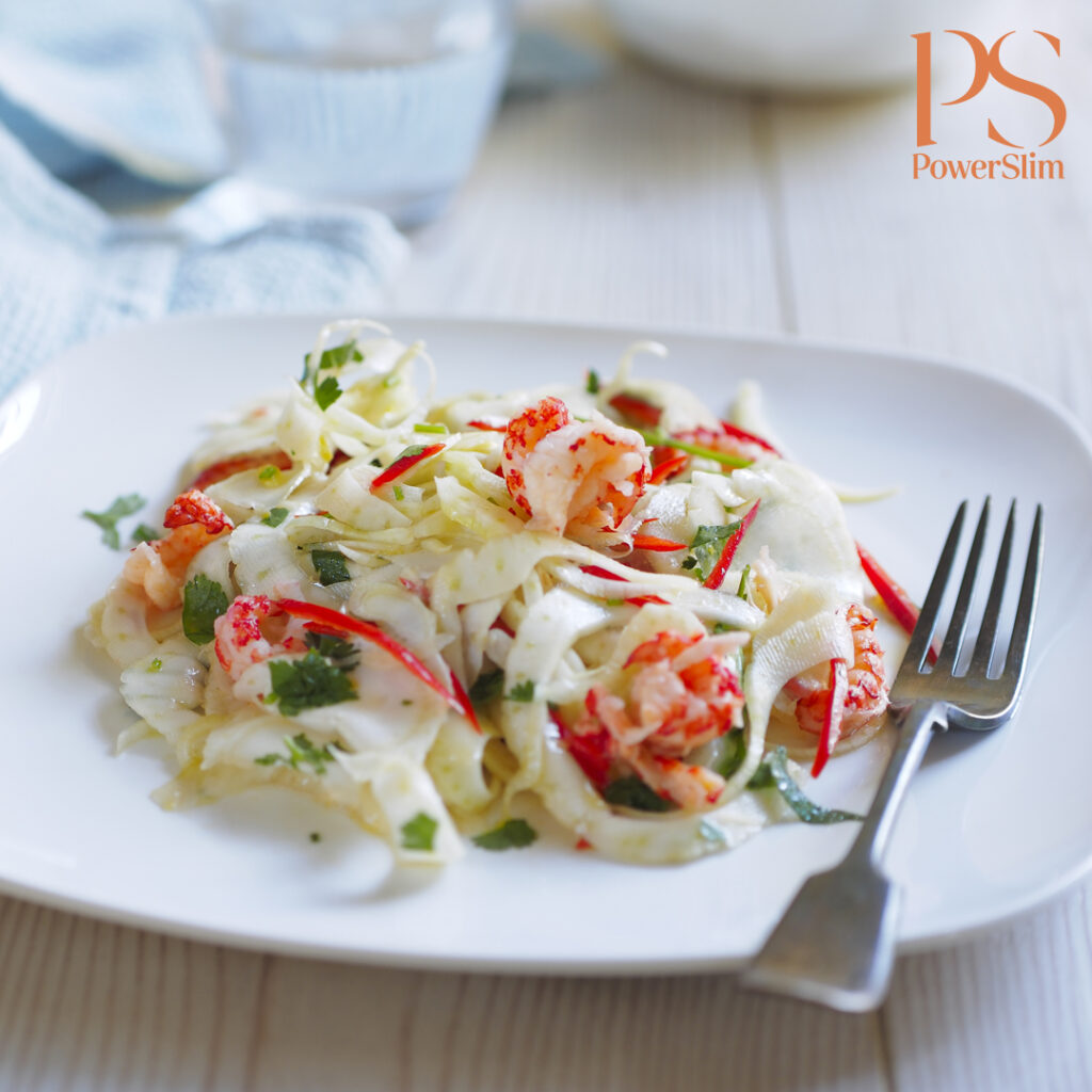 Fenchelsalat mit Flusskrebsen