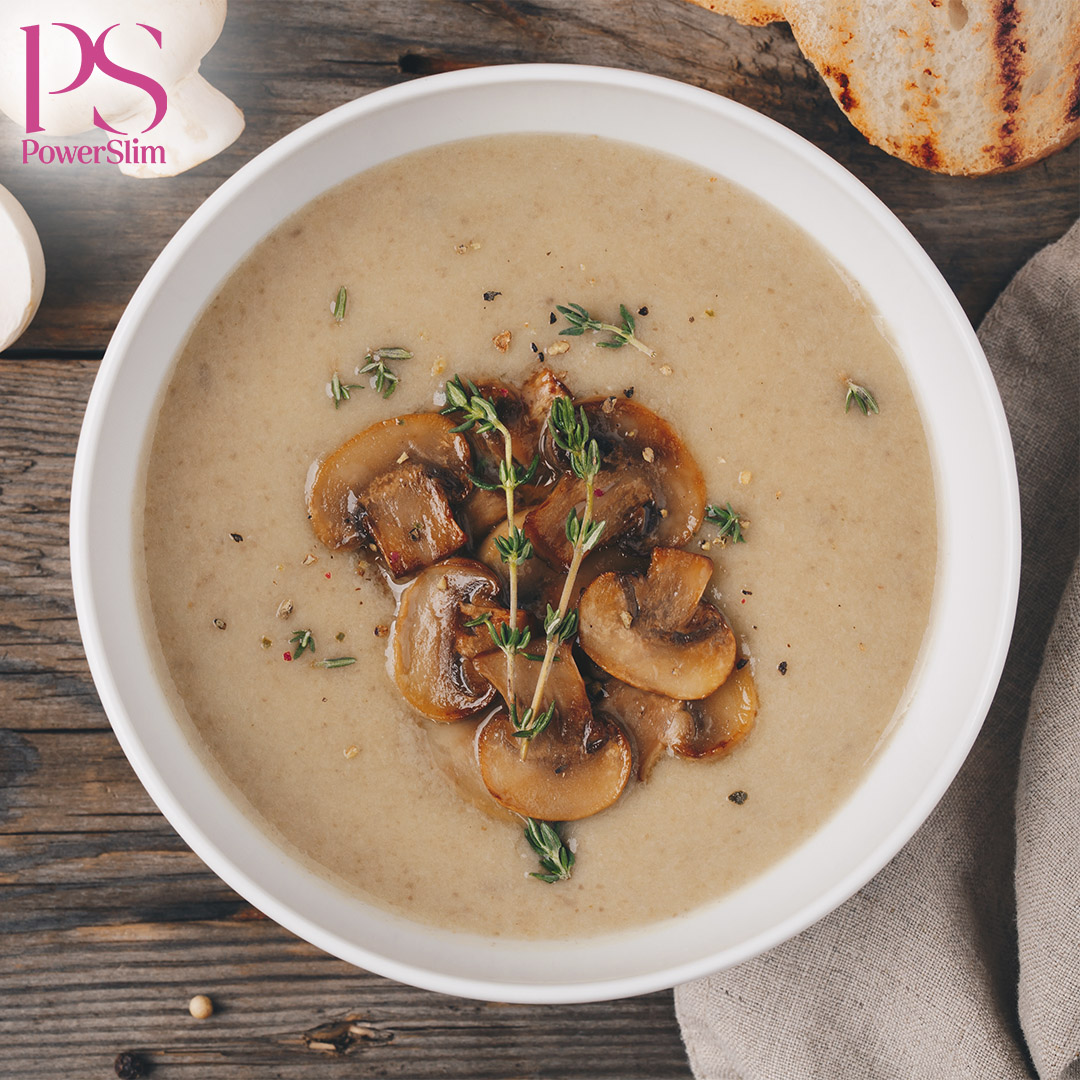 Champignonsuppe mit frischem Thymian