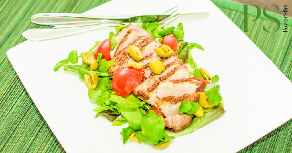 Salade de magret de canard à l’orange