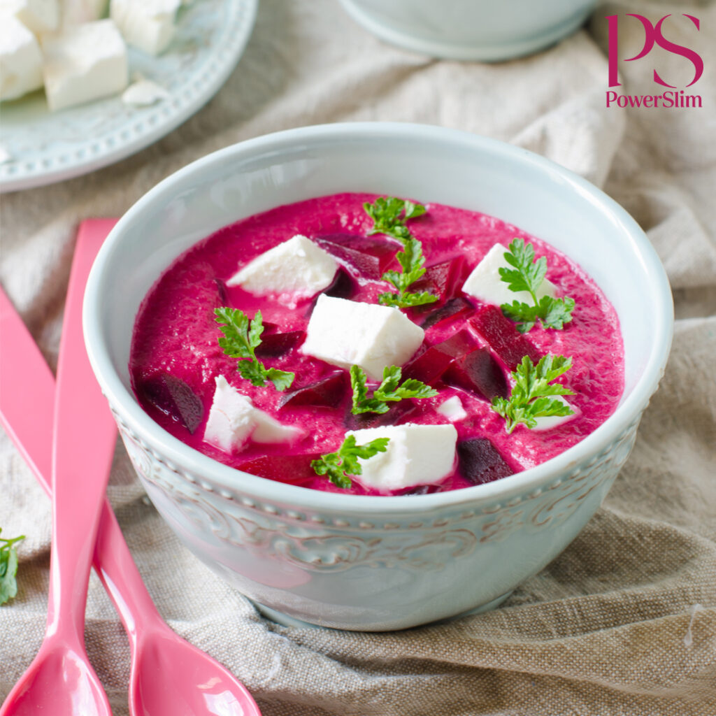 Rote-Bete-Suppe mit Feta