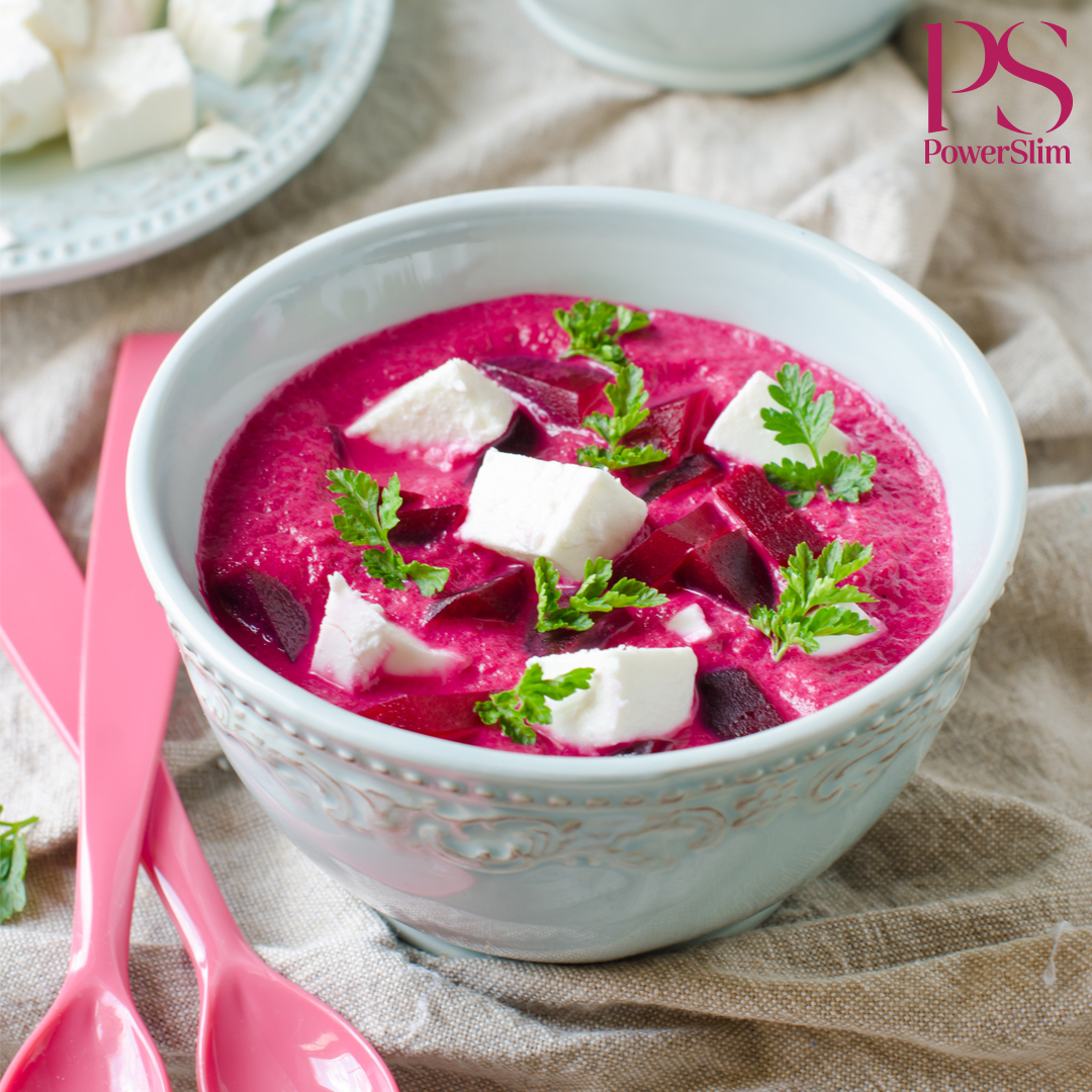 Rote-Bete-Suppe mit Feta