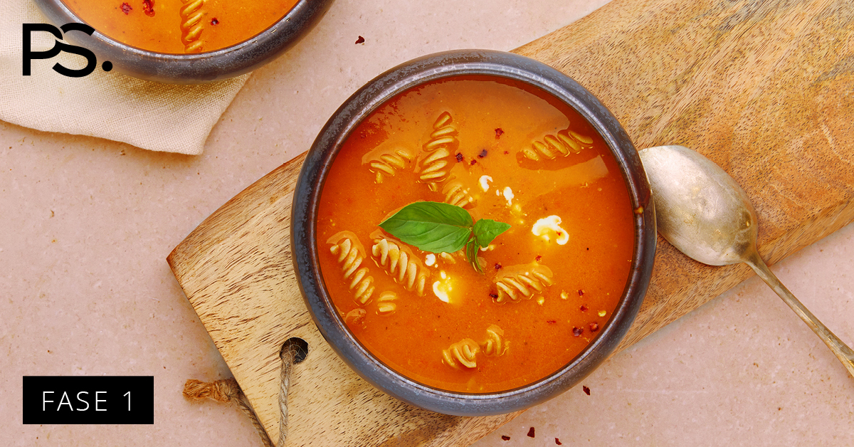 Gefüllte Tomatensuppe