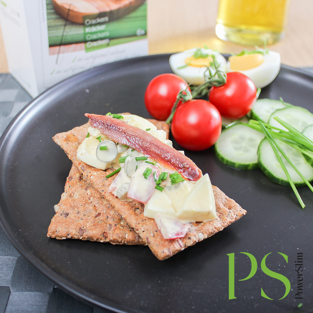 Knusprige Cracker mit Bauern-Eiersalat
