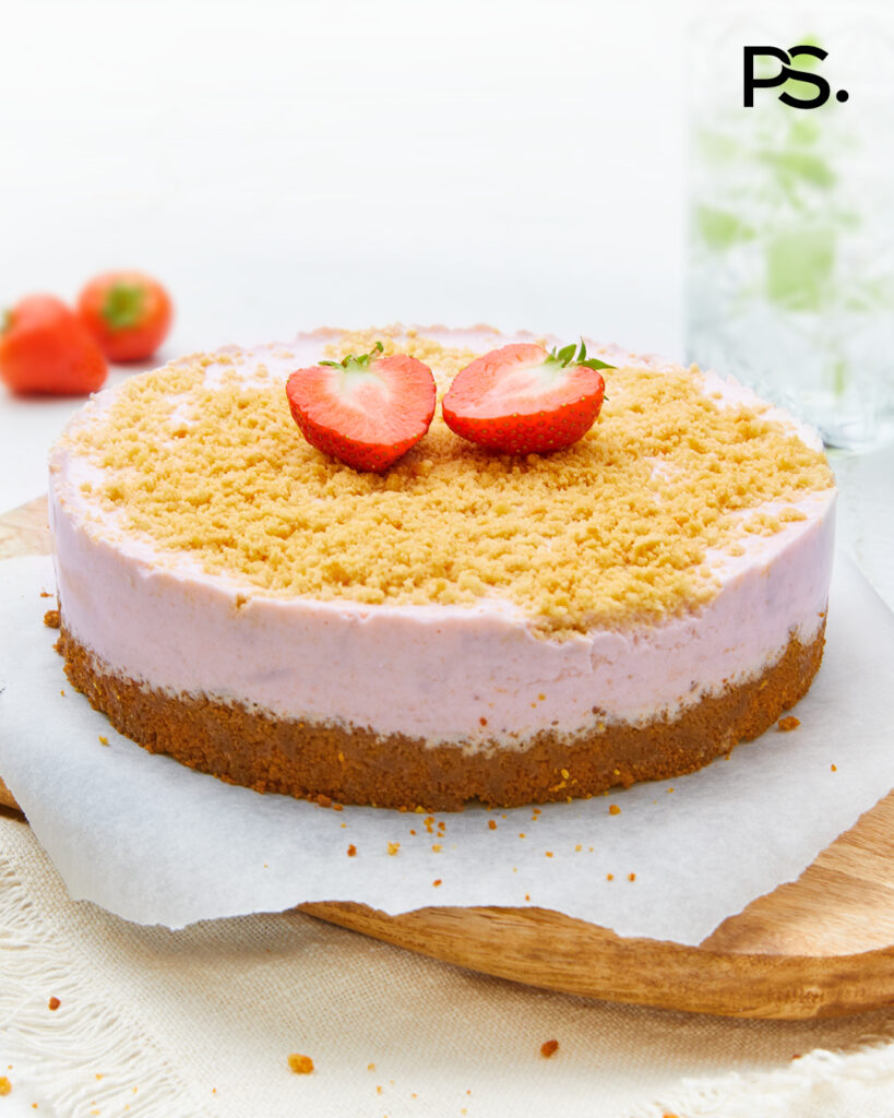 Vanille-Erdbeer-Cheesecake